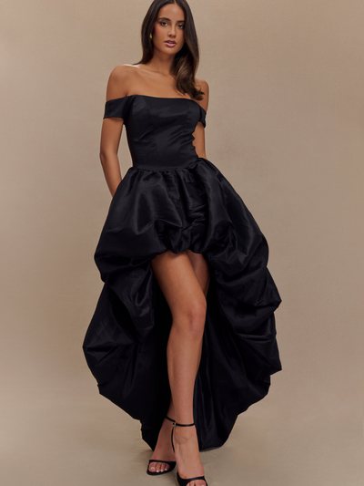 Meshki Amelia Bubble Maxi Dress - Black