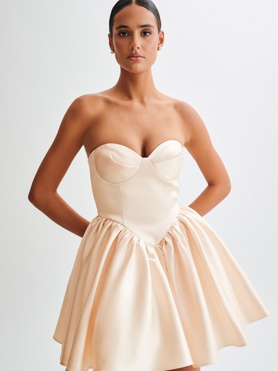 Meshki Hollie Structured Corset Mini Dress - Gold