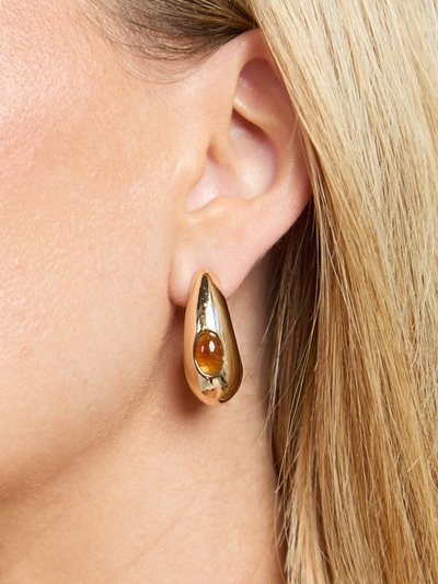 Showpo Kristie Earrings - Statement Stud Earrings in Gold