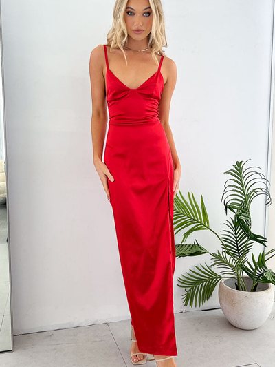 Beginning Boutique Freesia Red Formal Maxi Dress