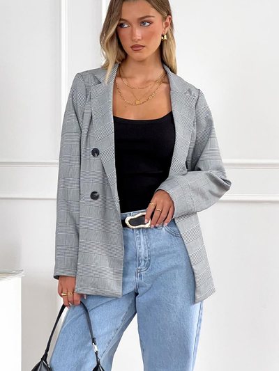 Beginning Boutique Brooklyn Times Blazer Check