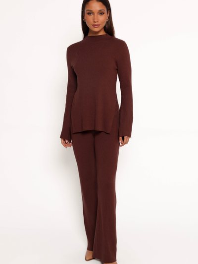 Petalandpup Adrienne Knit Pant - Chocolate