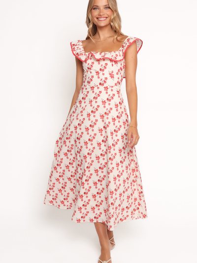Petalandpup Lucille Maxi Dress - Red Floral