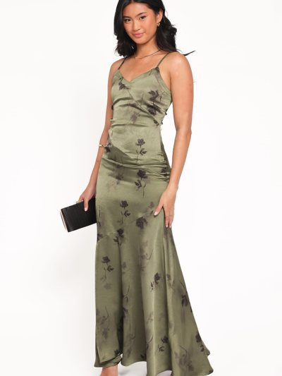Petalandpup Fia Midi Dress - Green Floral