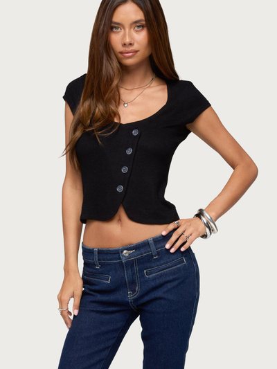 Edikted Blaunca Asymmetric Knit Top