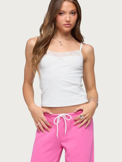 Edikted Shish Lacey Tank Top