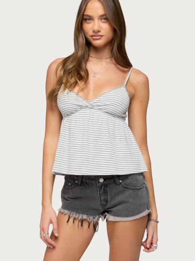 Edikted Orietta Striped Babydoll Top