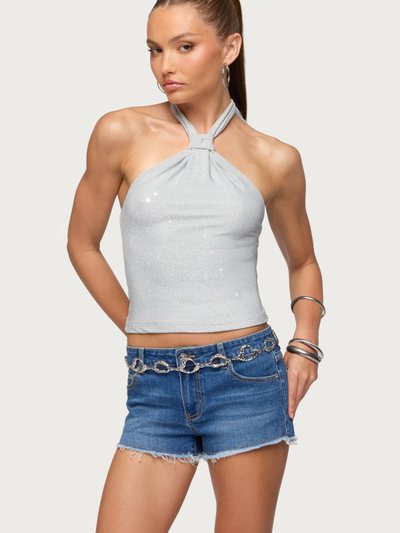 Edikted Katalya Glitter Halter Top