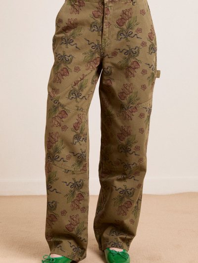 Damson Madder Drew Jeans - Overdye Tulip Khaki