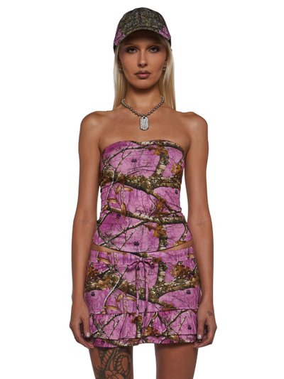 Dolls Kill Strapless Camo Top