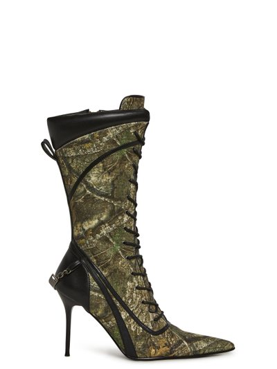 Dollskill Camo Lace Up Heeled Boots