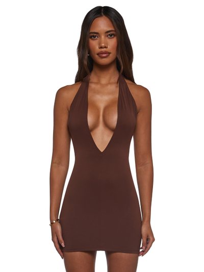 Dollskill Solana Bodycon Mini Dress - Brown