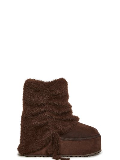 Dollskill Snuggle Sesh Platform Booties - Brown