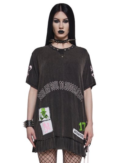 Dollskill Send My Soul Washed Tee Dress