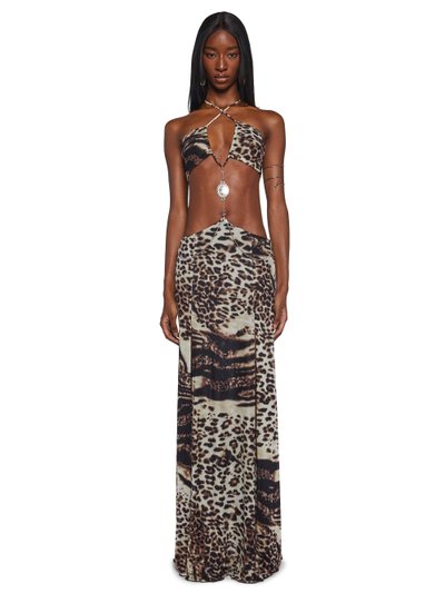 Dollskill Dance Pulse Maxi Dress - Leopard