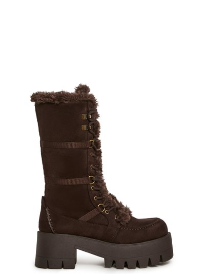 Dolls Kill Grunge Trek Hiking Boots - Brown