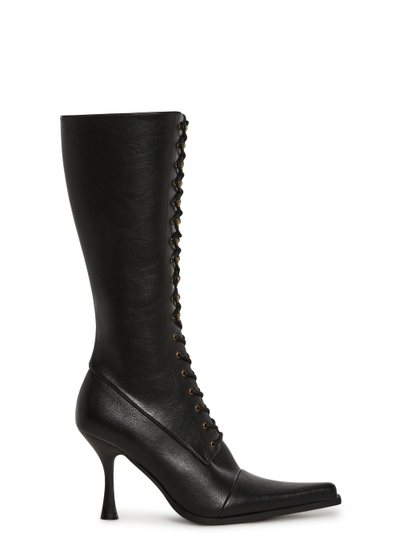 Dolls Kill Tricks And Trials Lace Up Boots - Black