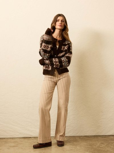 Fahertybrand Twill Tide Slim Straight Pant - Pebble Shore Stripe