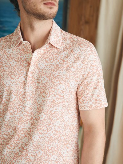 Fahertybrand Short-Sleeve Movement™ Pique Polo - Hilo Rose Floral Print