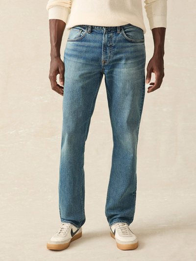 Fahertybrand Slim Straight Denim - East Lake Wash