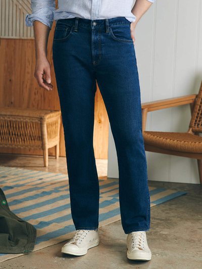 Fahertybrand Slim Straight Denim - Cove Point Wash