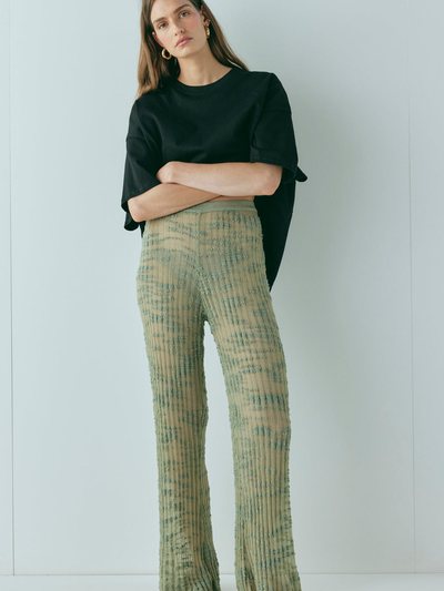 Vergegirl Aliya Knit Flare Pants Khaki