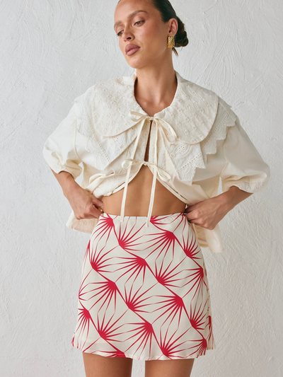 Vergegirl Vintage Lover Bias Cut Mini Skirt Luz