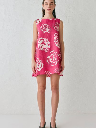 Vergegirl Aftersun Linen Mini Dress Rosa