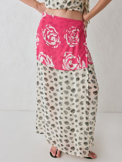 Vergegirl Jovana Wrap Maxi Skirt Rosa