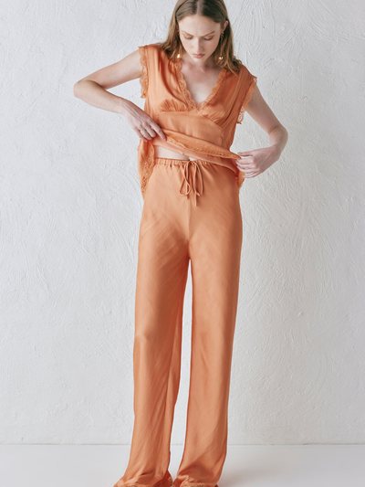 Vergegirl Josefin Satin Pants Peach