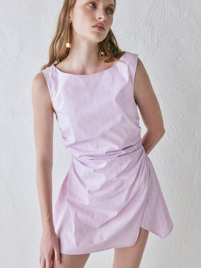 Vergegirl Angele Mini Dress Lilac Stripe