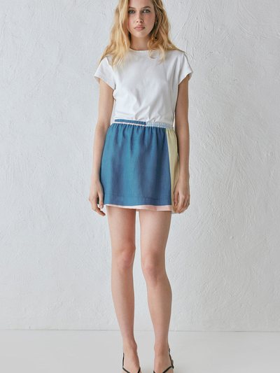 Vergegirl Elka Linen Mini Skirt Sia