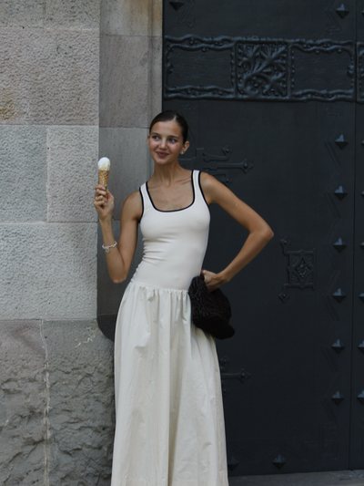 Vergegirl Milena Maxi Dress Cream