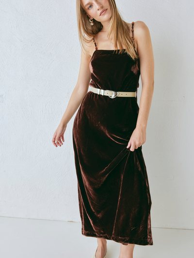 Vergegirl Jade Midi Dress Coffee