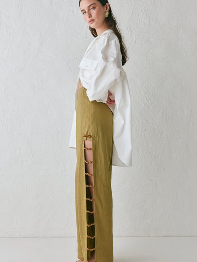 Vergegirl Tia Linen Pants Olive
