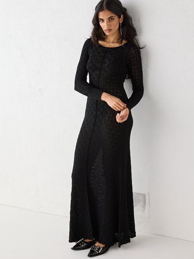 Vergegirl Zelda Knit Maxi Dress Black