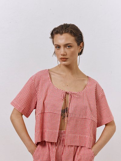 Vergegirl The Sea & I Smock Top Red