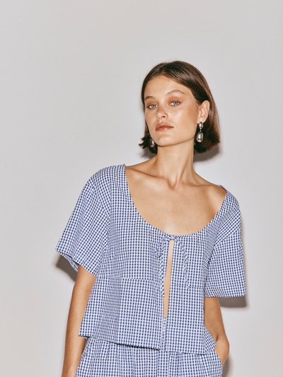 Vergegirl The Sea & I Smock Top Navy