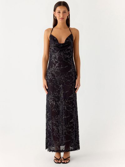 Peppermayo Mayim Sequin Maxi Dress - Black