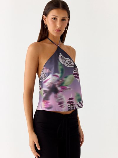 Peppermayo Twisted Love Halter Top - Ombre Floral Affair