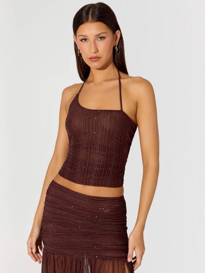 Peppermayo Sparkling Night Top - Chocolate