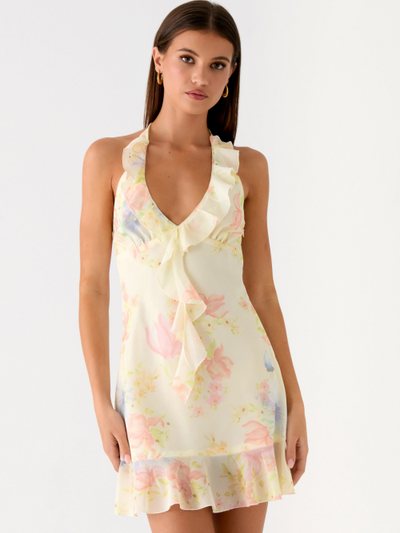Peppermayo Log In Mini Dress - Spring Meadow