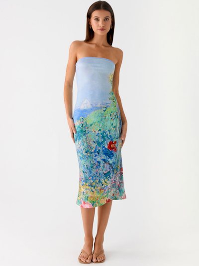 Peppermayo Niko Strapless Midi Dress - Spring Garden
