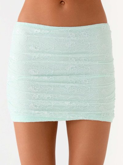 Peppermayo Lea Lace Mini Skirt - Blue