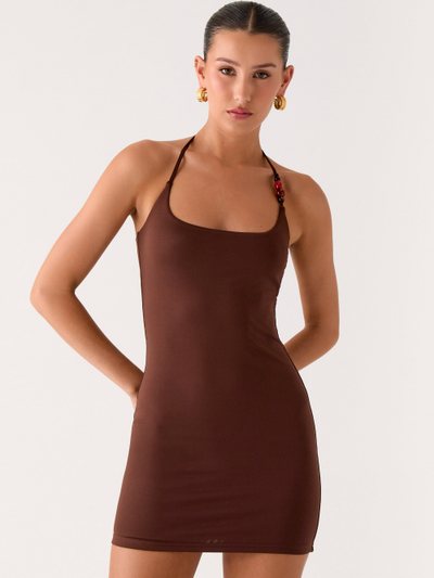 Peppermayo Palm Beach Mini Dress - Chocolate