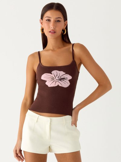 Peppermayo Ofira Knit Tank Top - Espresso Meadow
