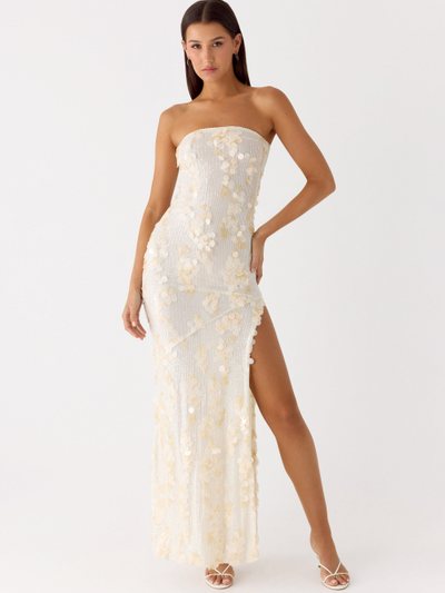 Peppermayo Minni Sequin Maxi Dress - Ivory