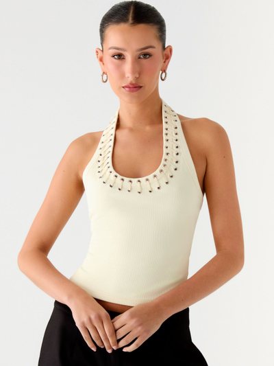Peppermayo Scarla Halter Top - Yellow