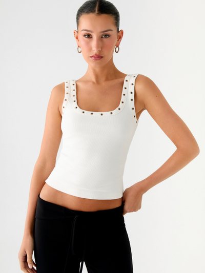 Peppermayo Miliani Eyelet Top - White