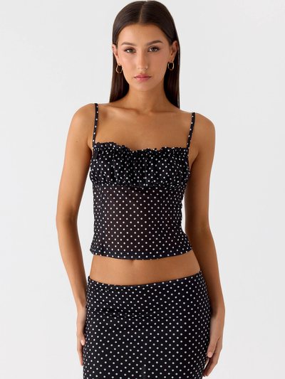 Peppermayo Buffy Top - Black Polkadot